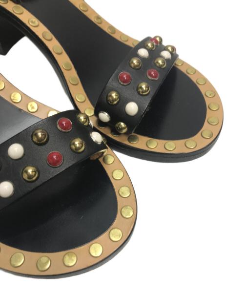 ISABEL MARANT（イザベルマラン）ISABEL MARANT (イザベルマラン) スタッズサンダル ブラック サイズ:37の古着・服飾アイテム