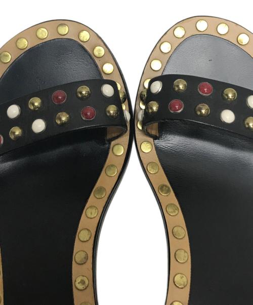 ISABEL MARANT（イザベルマラン）ISABEL MARANT (イザベルマラン) スタッズサンダル ブラック サイズ:37の古着・服飾アイテム