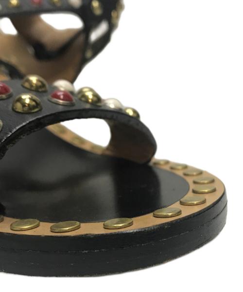 ISABEL MARANT（イザベルマラン）ISABEL MARANT (イザベルマラン) スタッズサンダル ブラック サイズ:37の古着・服飾アイテム