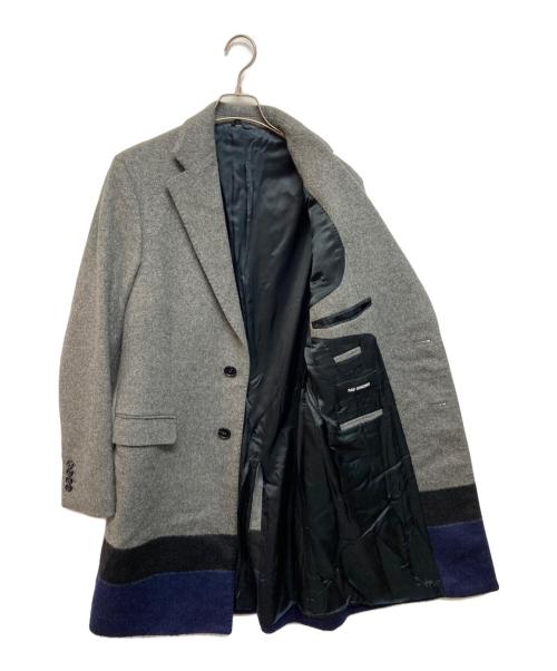 RAF SIMONS（ラフシモンズ）RAF SIMONS (ラフシモンズ) ウールモヘアチェスターコート グレー サイズ:46の古着・服飾アイテム