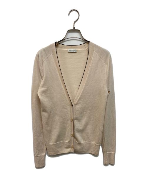 DRIES VAN NOTEN（ドリスヴァンノッテン）DRIES VAN NOTEN (ドリスヴァンノッテン) メリノウールカーディガン ベージュ サイズ:Sの古着・服飾アイテム