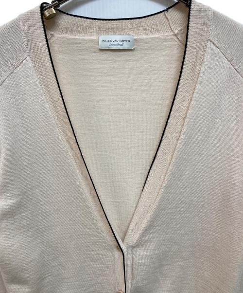 DRIES VAN NOTEN（ドリスヴァンノッテン）DRIES VAN NOTEN (ドリスヴァンノッテン) メリノウールカーディガン ベージュ サイズ:Sの古着・服飾アイテム