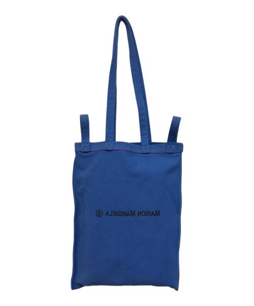 MM6 Maison Margiela（エムエムシックスメゾンマルジェラ）MM6 Maison Margiela (エムエムシックス メゾンマルジェラ) インサイドアウトキャンバストートバッグ ブルーの古着・服飾アイテム