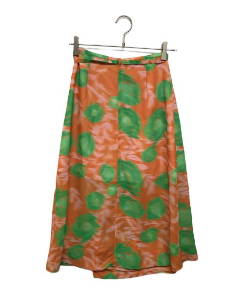GANNI（ガニー）GANNI (ガニー) ラップスカート オレンジ サイズ:-の古着・服飾アイテム