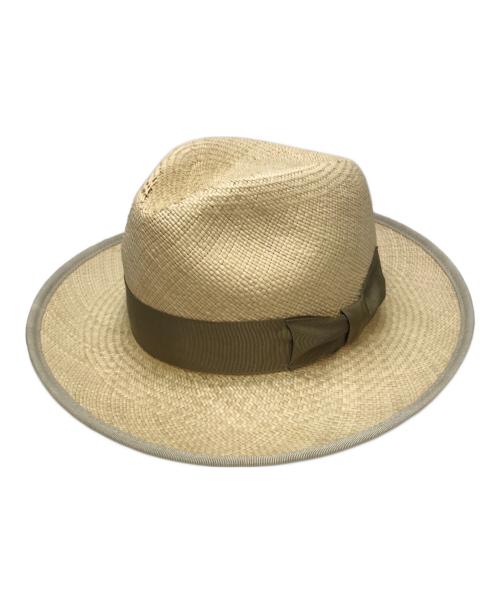 STETSON（ステットソン）STETSON (ステットソン) ストローハット ベージュ サイズ:57cmの古着・服飾アイテム