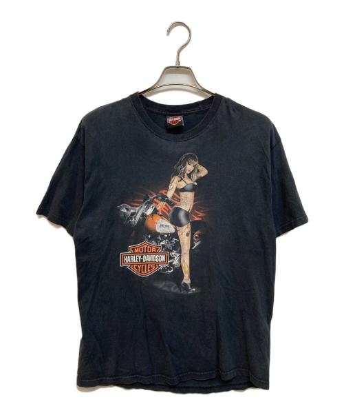 HARLEY-DAVIDSON（ハーレーダビッドソン）HARLEY-DAVIDSON (ハーレーダビッドソン) プリントTシャツ ブラック サイズ:Lの古着・服飾アイテム