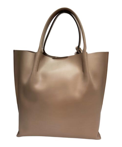 GIANNI CHIARINI（ジャンニ キアリーニ）GIANNI CHIARINI (ジャンニ キアリーニ) レザートートバッグ ベージュの古着・服飾アイテム