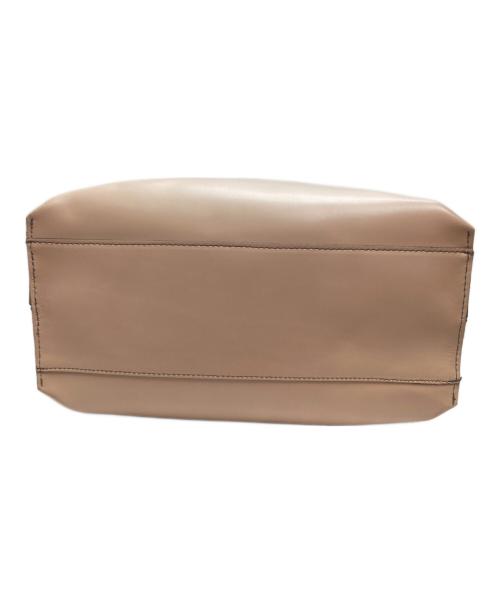 GIANNI CHIARINI（ジャンニ キアリーニ）GIANNI CHIARINI (ジャンニ キアリーニ) レザートートバッグ ベージュの古着・服飾アイテム