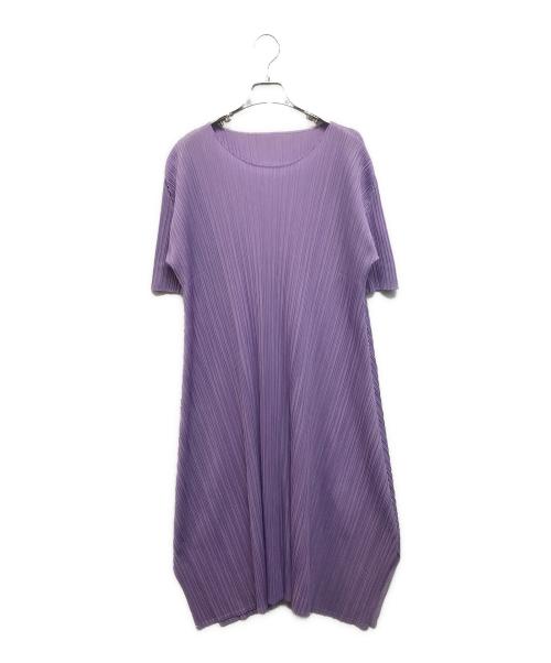 PLEATS PLEASE（プリーツプリーズ）PLEATS PLEASE (プリーツプリーズ) ワンピース パープル サイズ:SIZE 4の古着・服飾アイテム