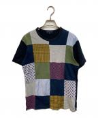COMME des GARCONS HOMMEコムデギャルソン オム）の古着「パッチワークS/S Tee」｜マルチカラー