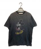 R JUBILEEアールジュビリー）の古着「ヴィンテージ加工 MICKEY TEE Tシャツ」｜グレー