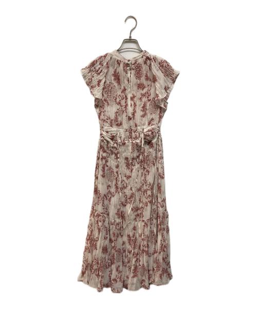 Snidel（スナイデル）Snidel (スナイデル) プリーツオーナメントプリントワンピース ピンク サイズ:1の古着・服飾アイテム