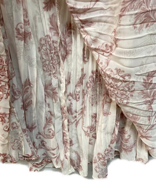 Snidel（スナイデル）Snidel (スナイデル) プリーツオーナメントプリントワンピース ピンク サイズ:1の古着・服飾アイテム