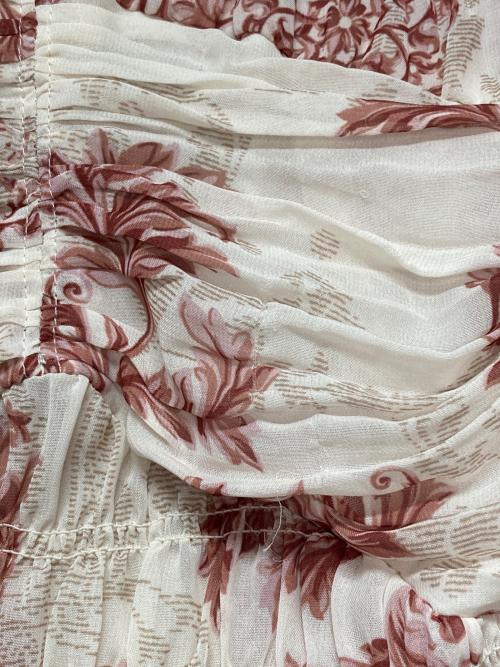 Snidel（スナイデル）Snidel (スナイデル) プリーツオーナメントプリントワンピース ピンク サイズ:1の古着・服飾アイテム