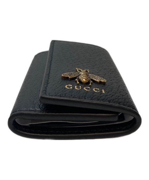 GUCCI（グッチ）GUCCI (グッチ) ビー6連キーケース ブラックの古着・服飾アイテム