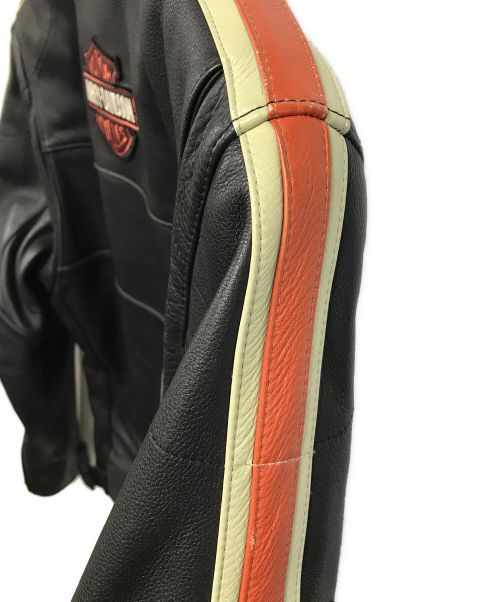 HARLEY-DAVIDSON（ハーレーダビッドソン）HARLEY-DAVIDSON (ハーレーダビッドソン) レザーライダースジャケット ブラック サイズ:SIZE Sの古着・服飾アイテム