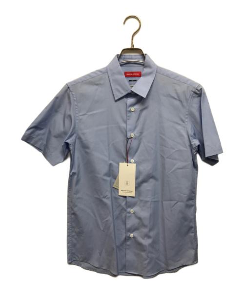 MAISON SPECIAL（メゾンスペシャル）MAISON SPECIAL (メゾンスペシャル) Thomas Mason (トーマスメイソン) ショートスリーブシャツ ブルー サイズ:44 未使用品の古着・服飾アイテム