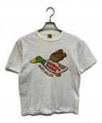 HUMAN MADE×KAWSヒューマンメイド×カウズ）の古着「DUCK DRY ALLS Tシャツ」｜ホワイト