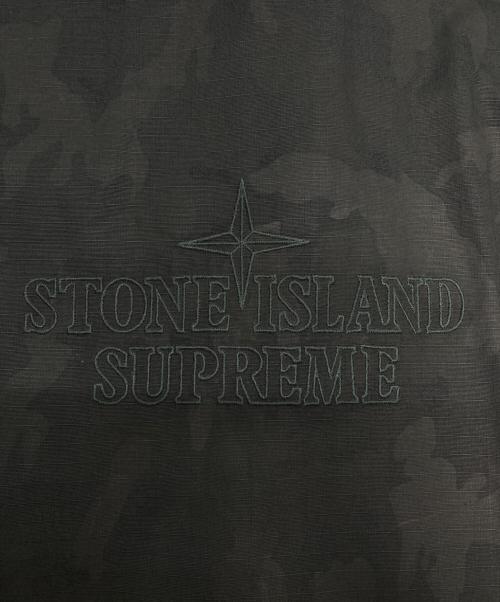 STONE ISLAND（ストーンアイランド）STONE ISLAND (ストーンアイランド) Supreme (シュプリーム) Reactive Ice Camo Ripstop Jacket グレー サイズ:Lの古着・服飾アイテム