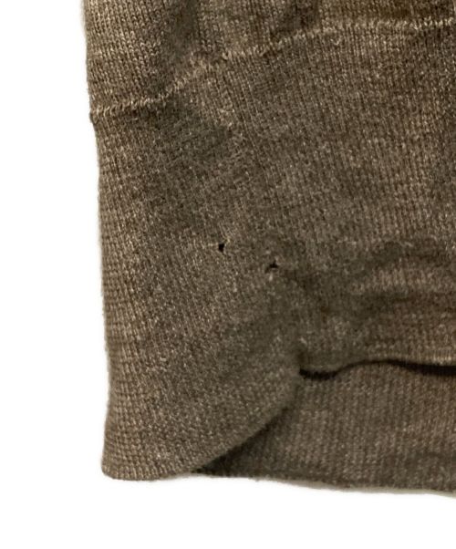 HERMES（エルメス）HERMES (エルメス) カシミヤ混ハーフジップニット ブラウン サイズ:SIZE Mの古着・服飾アイテム