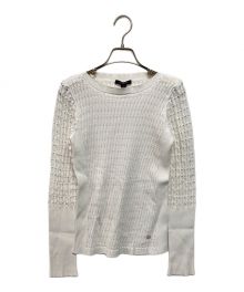 LOUIS VUITTON（ルイ ヴィトン）の古着「リブニット」｜ホワイト