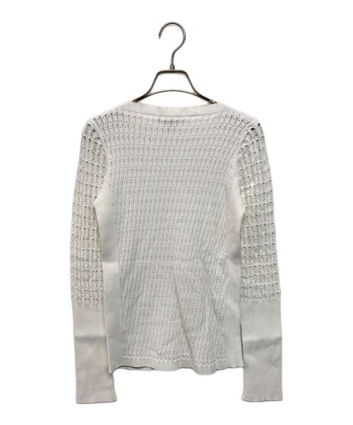 LOUIS VUITTON（ルイ ヴィトン）LOUIS VUITTON (ルイ ヴィトン) リブニット ホワイト サイズ: Lの古着・服飾アイテム