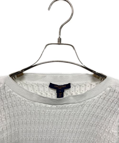 LOUIS VUITTON（ルイ ヴィトン）LOUIS VUITTON (ルイ ヴィトン) リブニット ホワイト サイズ: Lの古着・服飾アイテム