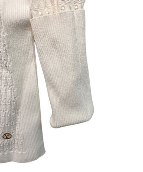 LOUIS VUITTON（ルイ ヴィトン）LOUIS VUITTON (ルイ ヴィトン) リブニット ホワイト サイズ: Lの古着・服飾アイテム