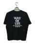 RATS (ラッツ) BOX LOGO WAY OF LIFE TEE ブラック サイズ:SIZE M：7000円