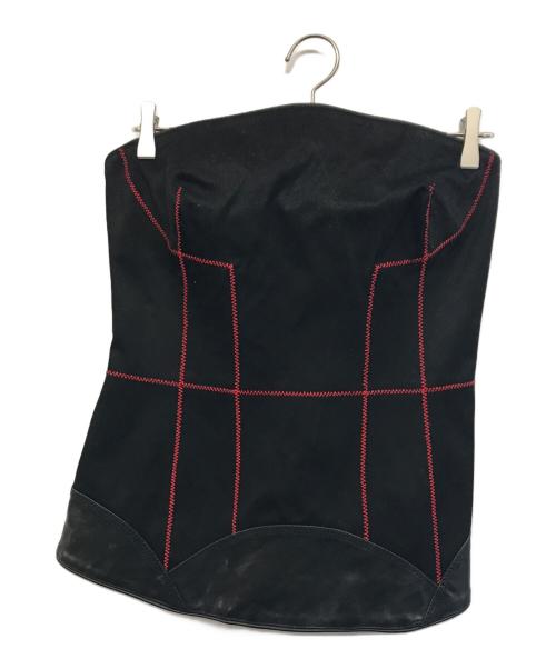 DSQUARED2（ディースクエアード）DSQUARED2 (ディースクエアード) カウレザービスチェ ブラック サイズ:46の古着・服飾アイテム