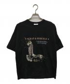 THE RERACSザ リラクス）の古着「EX.EAGLEプリントTシャツ」｜ブラック
