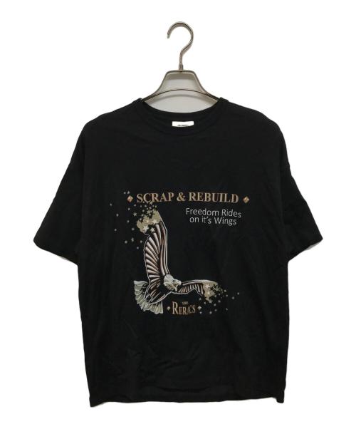 THE RERACS（ザ リラクス）THE RERACS (ザ リラクス) EX.EAGLEプリントTシャツ ブラック サイズ:SIZE Freeの古着・服飾アイテム