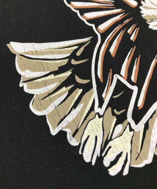 THE RERACS（ザ リラクス）THE RERACS (ザ リラクス) EX.EAGLEプリントTシャツ ブラック サイズ:SIZE Freeの古着・服飾アイテム