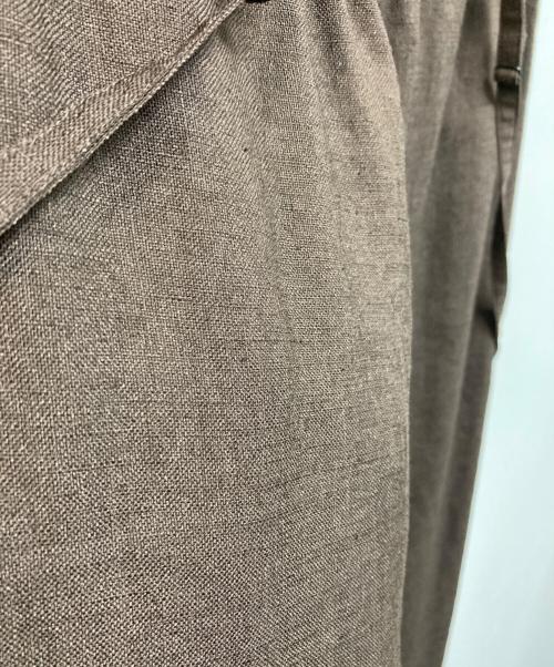 ENFOLD（エンフォルド）ENFOLD (エンフォルド) LINEN LIKE WIDE GUM TR パンツ ブラウン サイズ:36の古着・服飾アイテム