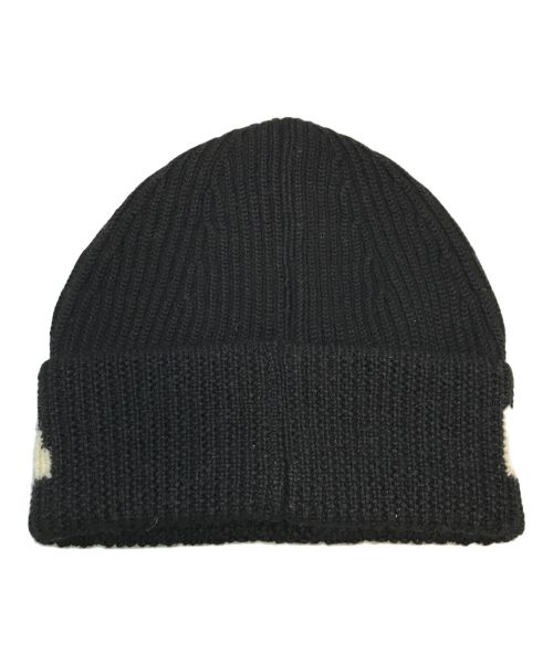 BALENCIAGA（バレンシアガ）BALENCIAGA (バレンシアガ) Black Logo Jacquard Beanie ブラックの古着・服飾アイテム