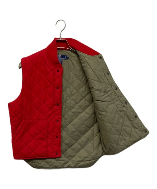 POLO RALPH LAUREN（ポロ・ラルフローレン）POLO RALPH LAUREN (ポロ・ラルフローレン) キルティングベスト レッド サイズ:SIZE Mの古着・服飾アイテム