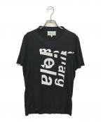 Maison Margiela 10メゾンマルジェラ 10）の古着「再構築プリントＴシャツ」｜ブラック