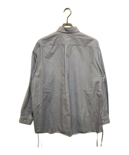 YOKE（ヨーク）YOKE (ヨーク) THOMAS MASON STRIPED PIPING SHIRT ブルー サイズ:3の古着・服飾アイテム