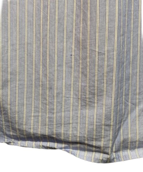 YOKE（ヨーク）YOKE (ヨーク) THOMAS MASON STRIPED PIPING SHIRT ブルー サイズ:3の古着・服飾アイテム
