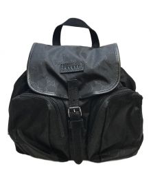 GUCCI（グッチ）の古着「GG柄ナイロンバックパック」｜ブラック