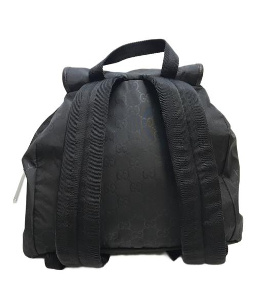 GUCCI（グッチ）GUCCI (グッチ) GG柄ナイロンバックパック ブラックの古着・服飾アイテム