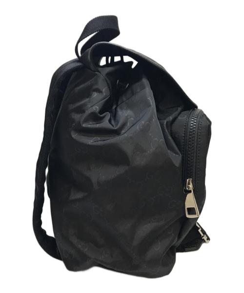 GUCCI（グッチ）GUCCI (グッチ) GG柄ナイロンバックパック ブラックの古着・服飾アイテム