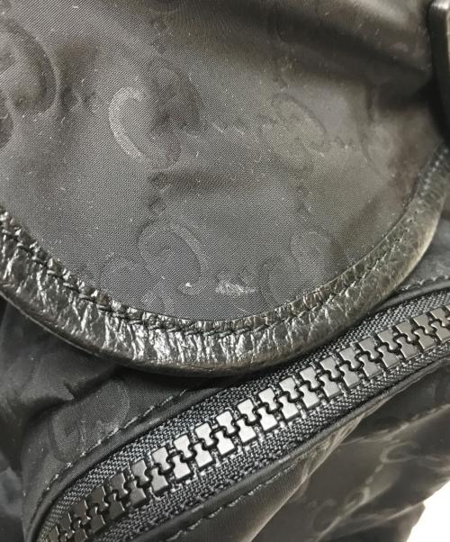GUCCI（グッチ）GUCCI (グッチ) GG柄ナイロンバックパック ブラックの古着・服飾アイテム