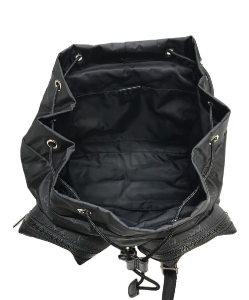 GUCCI（グッチ）GUCCI (グッチ) GG柄ナイロンバックパック ブラックの古着・服飾アイテム