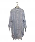 23区ニジュウサンク）の古着「シャツワンピース」｜ブルー