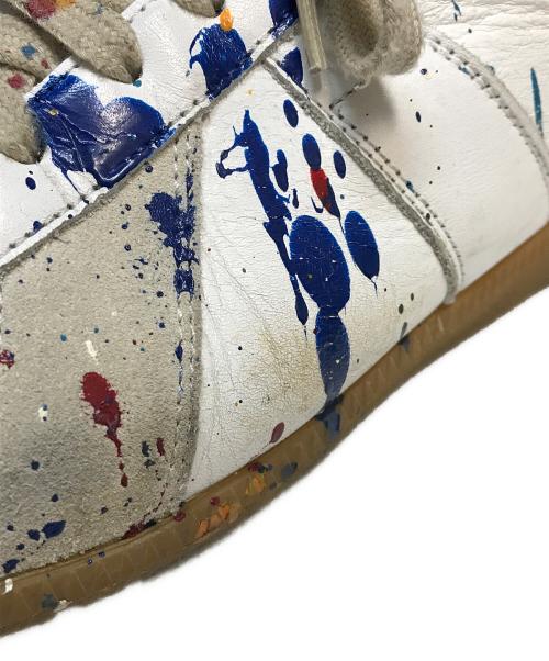 Maison Margiela（メゾンマルジェラ）Maison Margiela (メゾンマルジェラ) ペイント ジャーマントレーナー ホワイト サイズ:41の古着・服飾アイテム