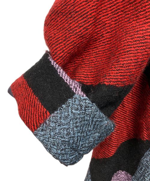 慈雨（ジウ）慈雨 (ジウ) パッチワーク変形コート パープル サイズ:SIZE 40の古着・服飾アイテム