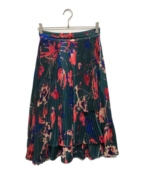 MAX&Co.（マックスアンドコー）MAX&Co. (マックスアンドコー) プリーツスカート グリーン サイズ:40の古着・服飾アイテム