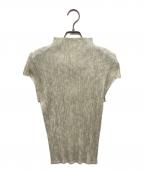 PLEATS PLEASEプリーツプリーズ）の古着「プリーツカットソー」｜ベージュ