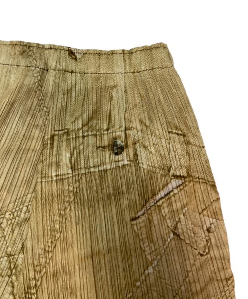 PLEATS PLEASE（プリーツプリーズ）PLEATS PLEASE (プリーツプリーズ) 7分丈プリーツパンツ ベージュ サイズ:SIZE 1の古着・服飾アイテム